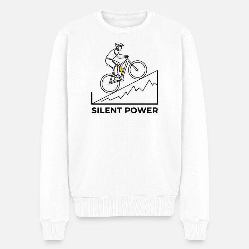 Montée éclair - Pull Premium bio Homme - blanc