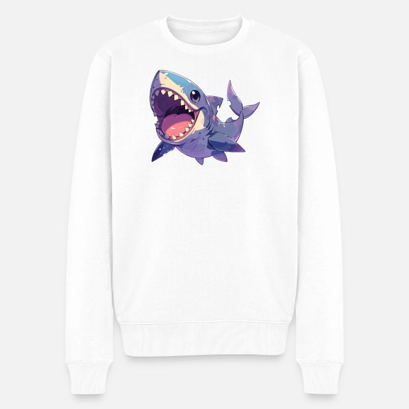 Requins Requin - Pull Premium bio Homme - blanc