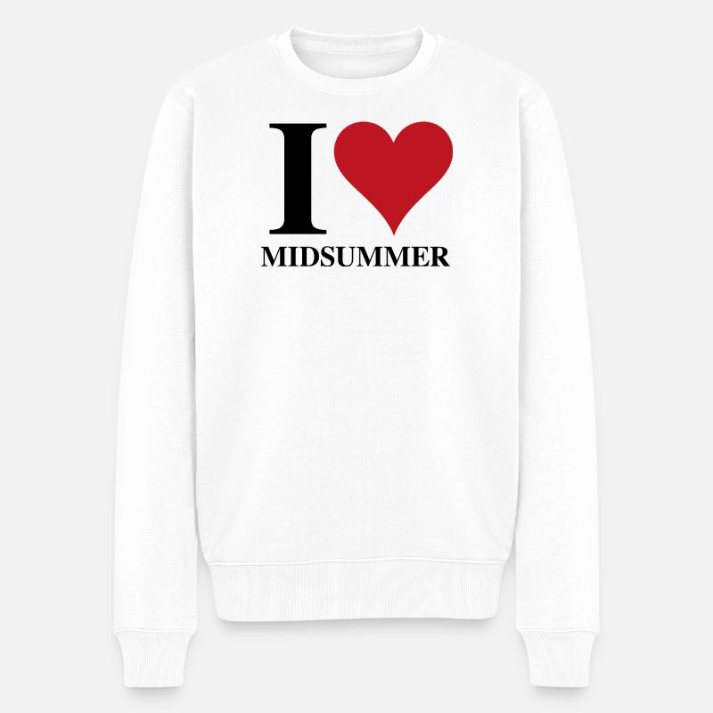 I ♥ Midsummer - Pull Premium bio Homme - blanc