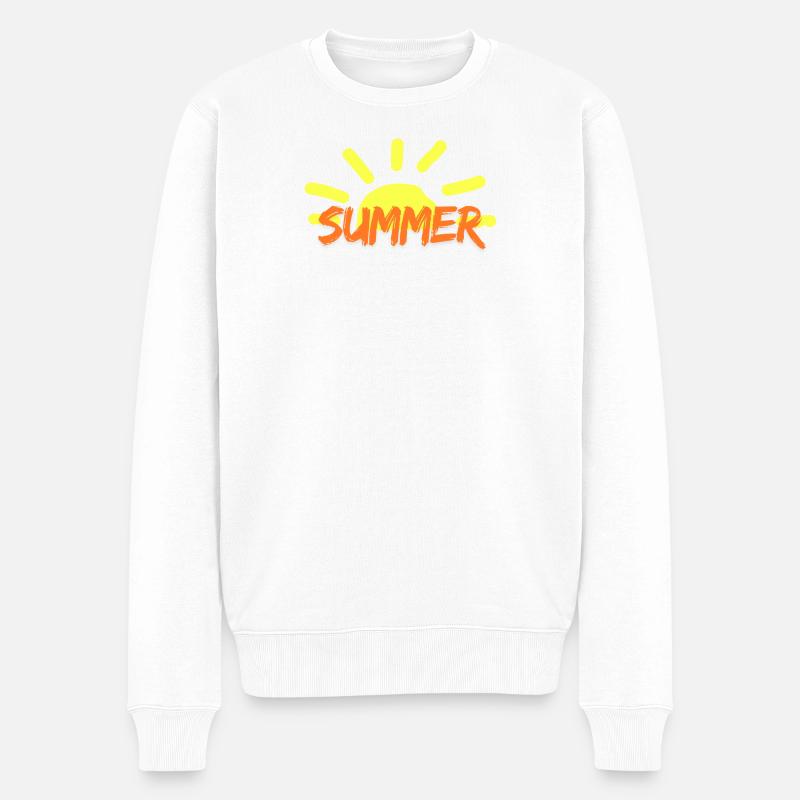 été - Pull Premium bio Homme - blanc