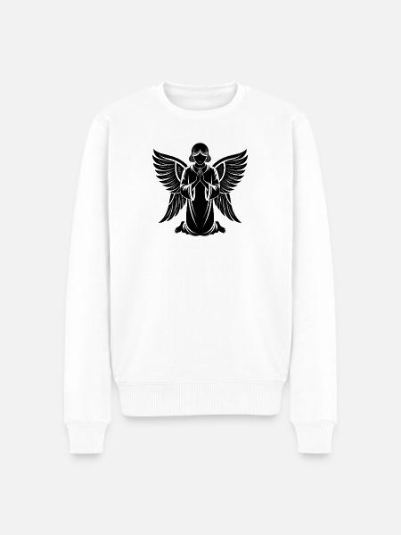 Engel - Männer Premium Bio Pullover - Weiß