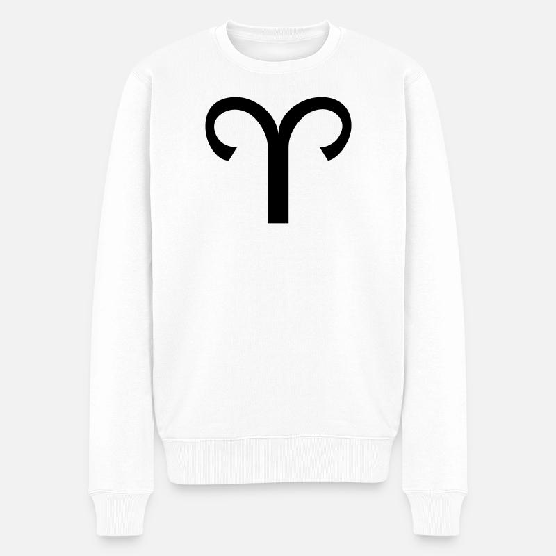 Aries - signe de zodiaque - Pull Premium bio Homme - blanc