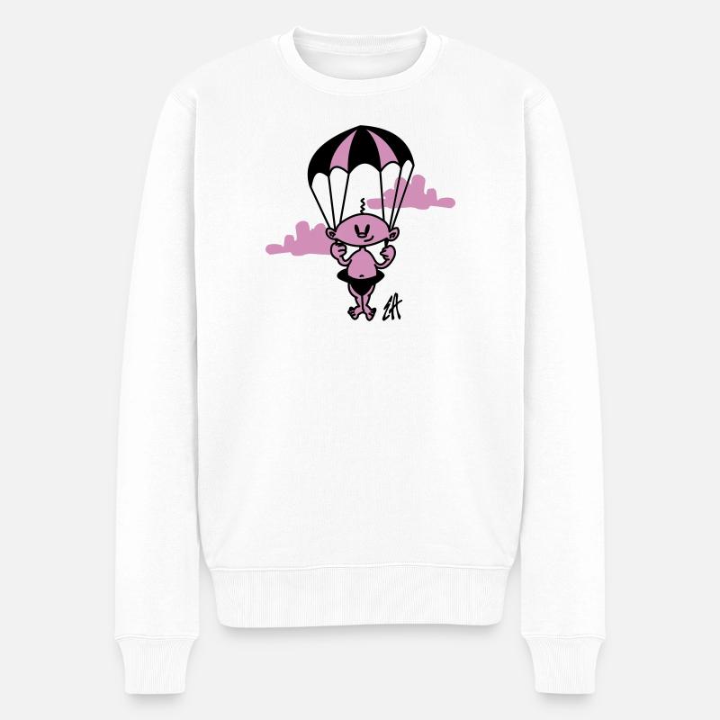 Baby - Männer Premium Bio Pullover - Weiß
