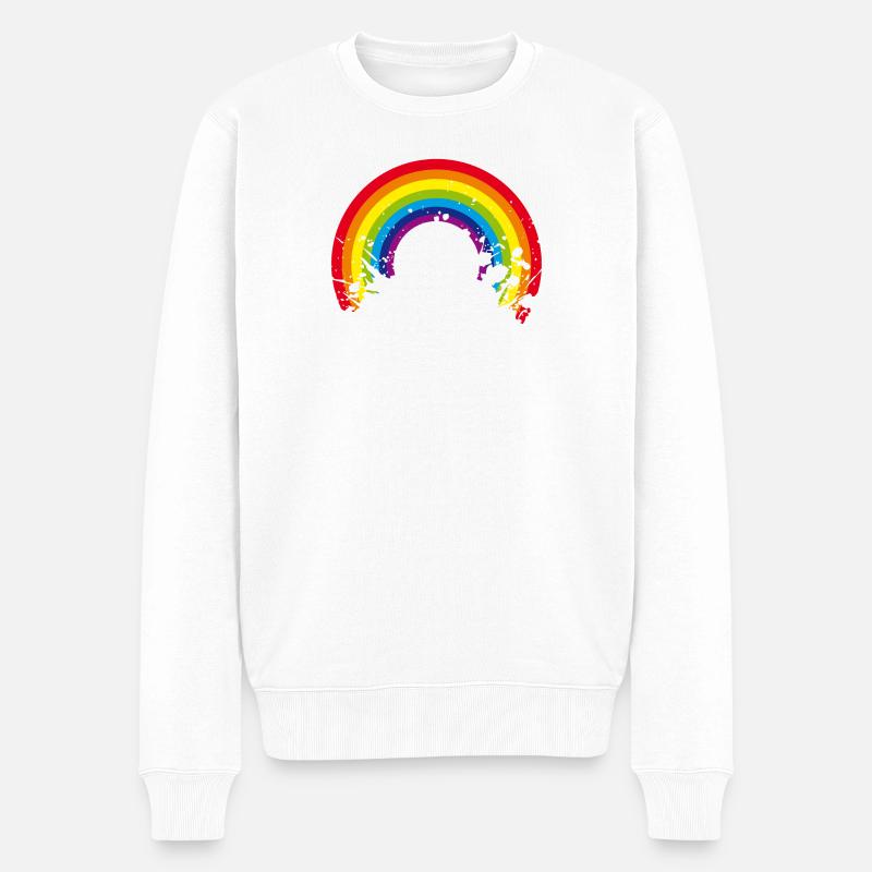 arc-en-ciel - Pull Premium bio Homme - blanc