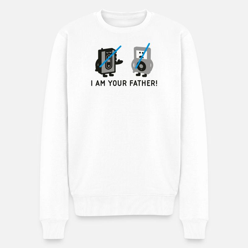 darth vader vs pod - Pull Premium bio Homme - blanc