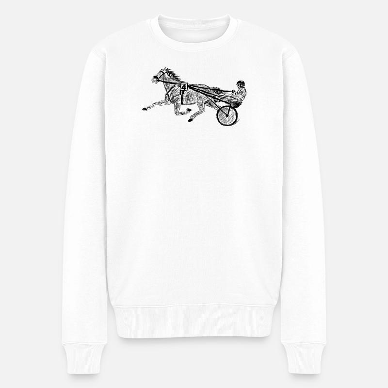 trotter - Pull Premium bio Homme - blanc