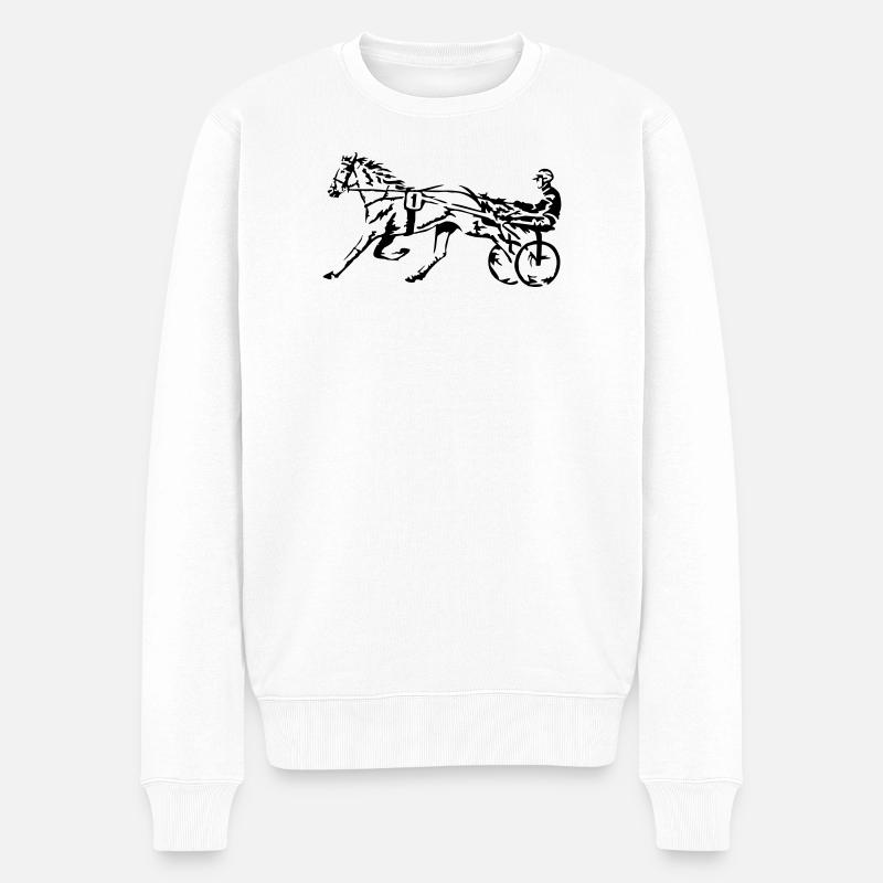 course - Pull Premium bio Homme - blanc