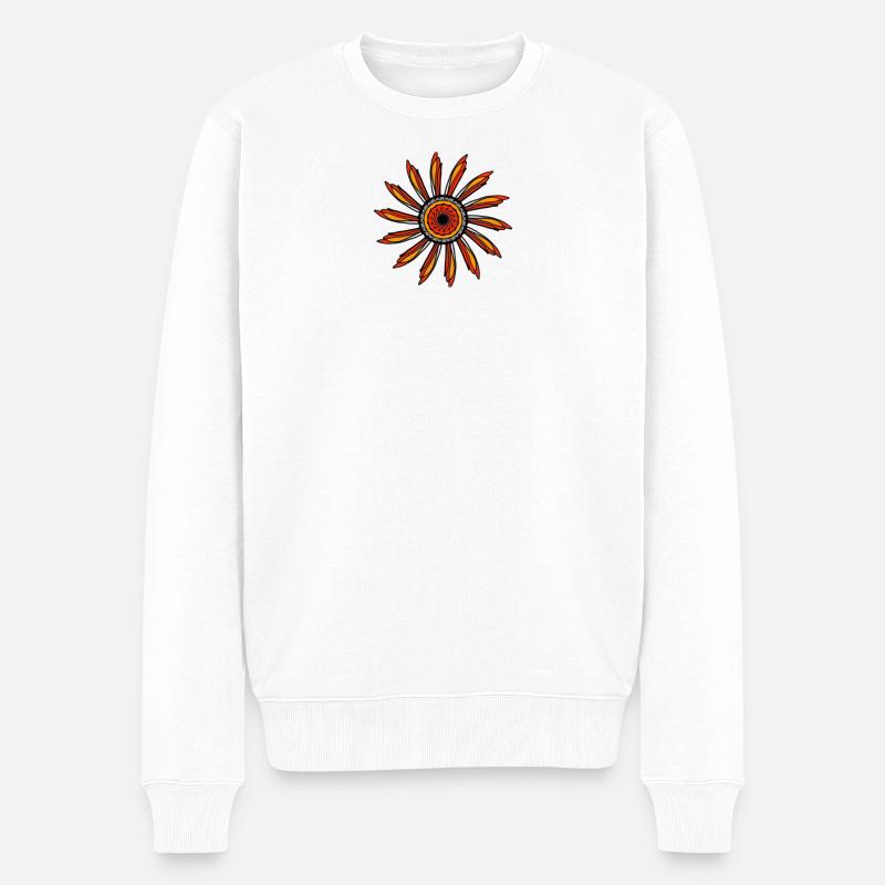 stern - Männer Premium Bio Pullover - Weiß