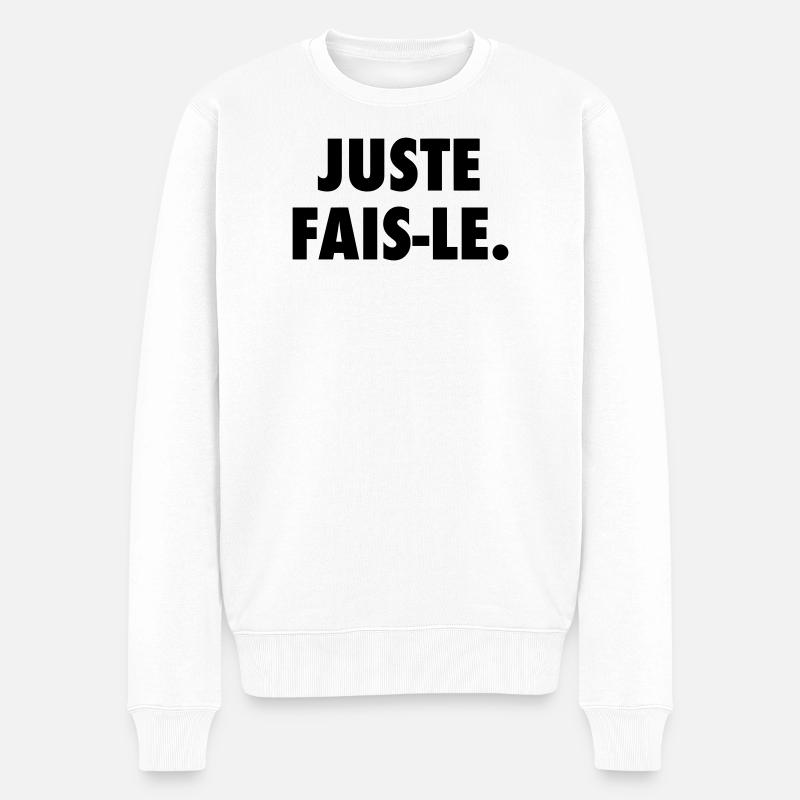 Juste fais le - Pull Premium bio Homme - blanc