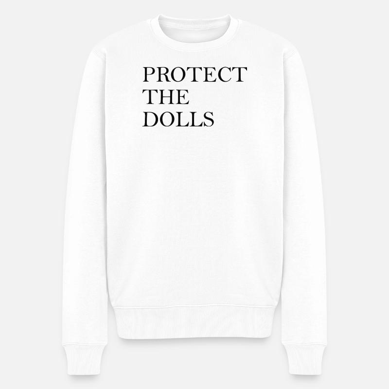 PROTECT THE DOLLS - Pride - Männer Premium Bio Pullover - Weiß