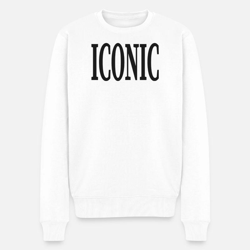 Iconique - Pull Premium bio Homme - blanc