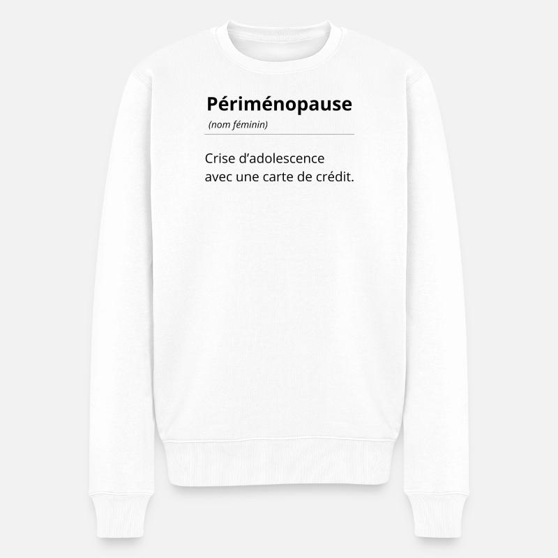 Tee-shirt définition expression - Dictionnaire top - Pull Premium bio Homme - blanc