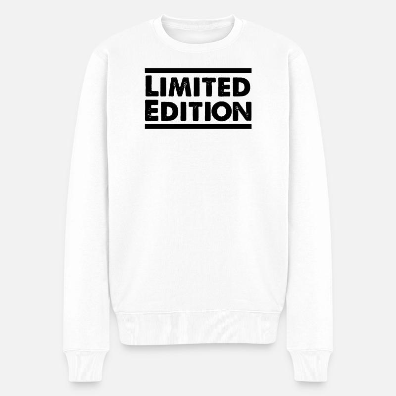 Limited Edition - Männer Premium Bio Pullover - Weiß