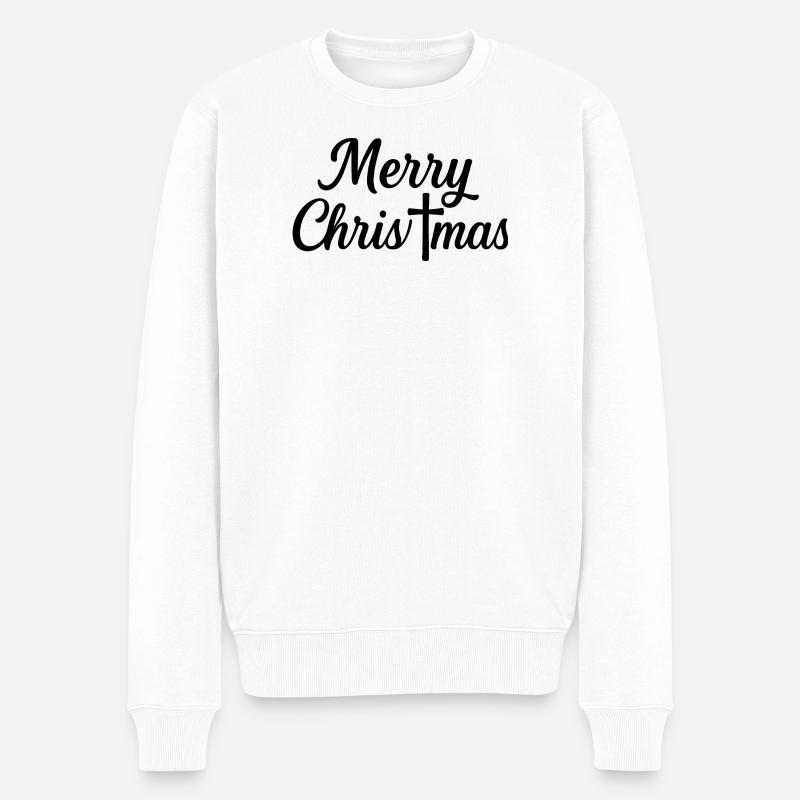 Cadeau de t-shirt de Noël drôle - Pull Premium bio Homme - blanc