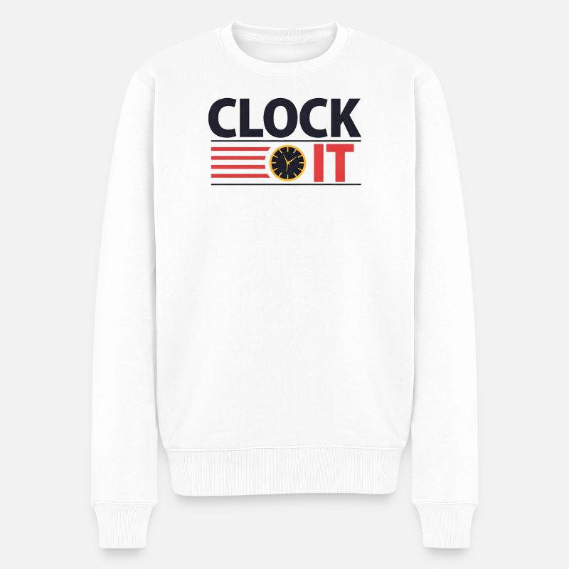 Chronomètre - Pull Premium bio Homme - blanc