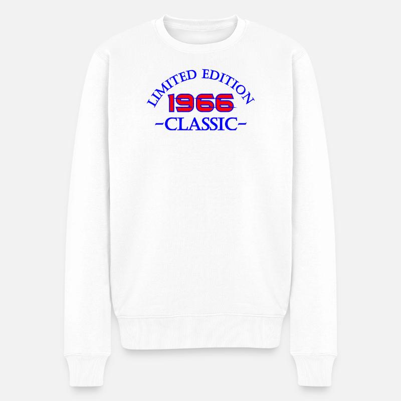 1966 Klassik Limited Edition - Männer Premium Bio Pullover - Weiß
