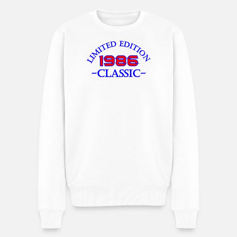 Édition limitée classique 1986 - Pull Premium bio Homme - blanc