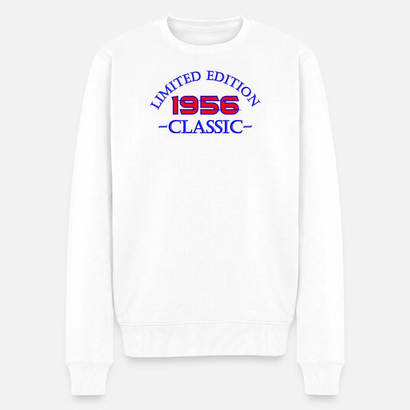 1956 Limitierte Klassik - Männer Premium Bio Pullover - Weiß