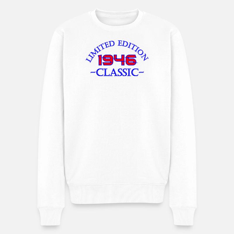1946 Classic Limited Edition - Männer Premium Bio Pullover - Weiß