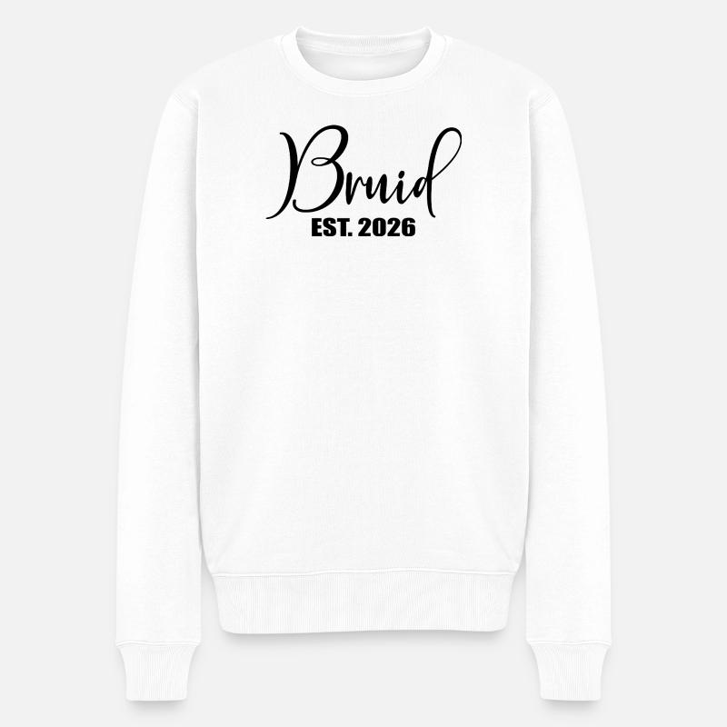 Mariée du minimalisme 2026 - Pull Premium bio Homme - blanc