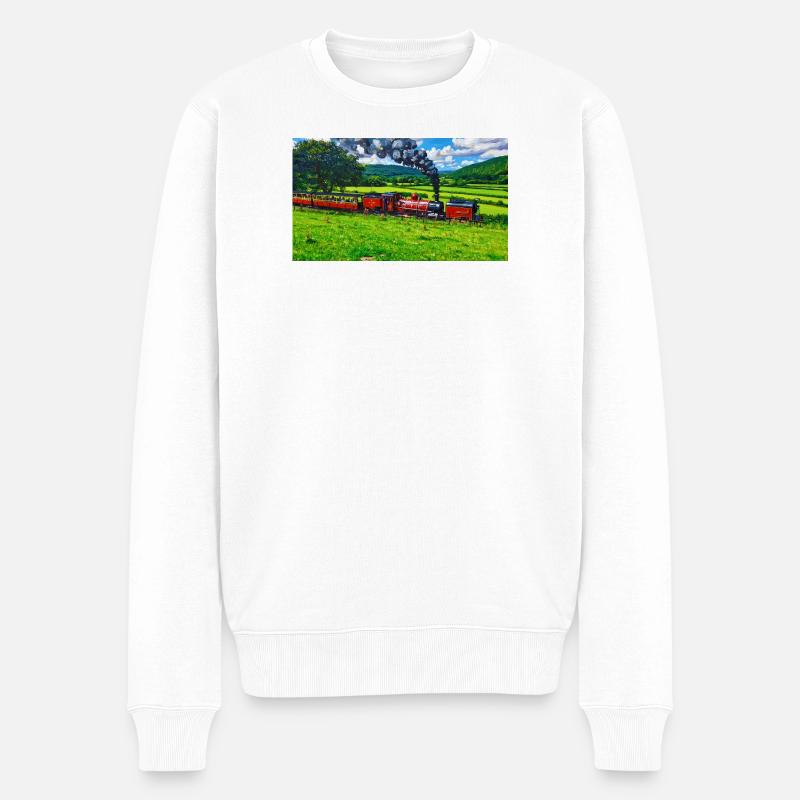 Vallée de Rheidol - Pull Premium bio Homme - blanc