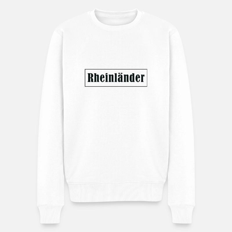 Rheinländer NRW - Männer Premium Bio Pullover - Weiß