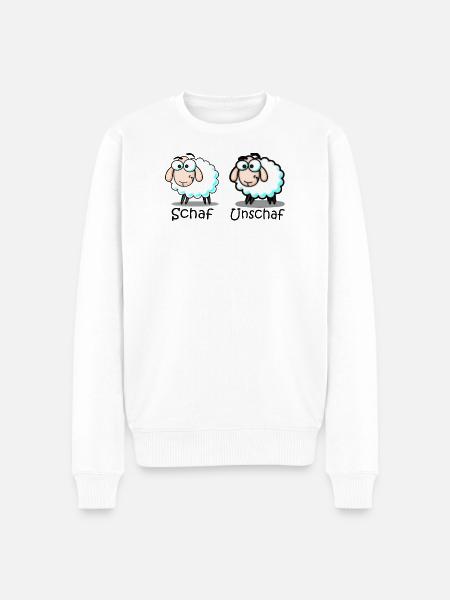sheep - Men's Premium Organic Jumper - white