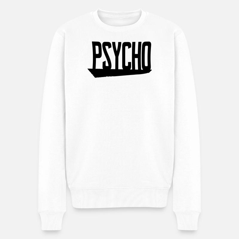psycho - Pull Premium bio Homme - blanc