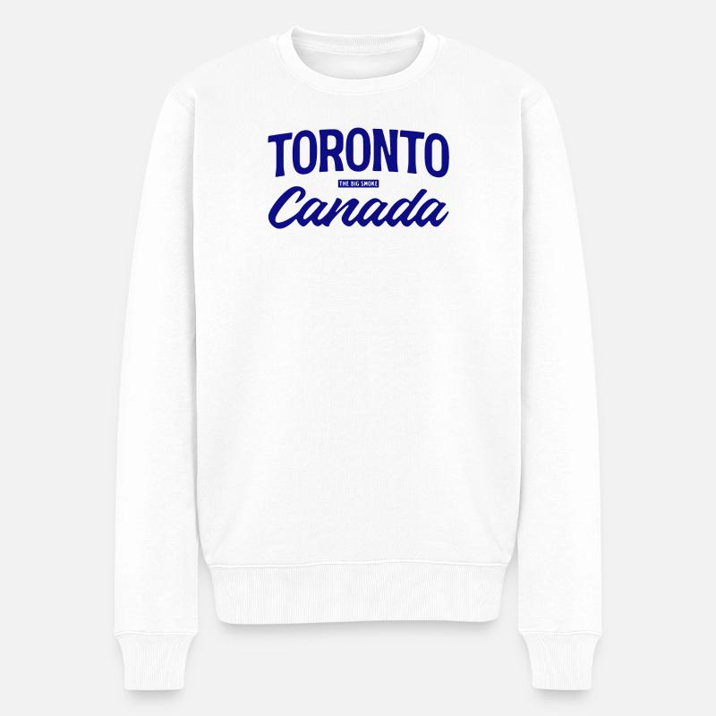 Toronto Canada Lettering Design - Pull Premium bio Homme - blanc