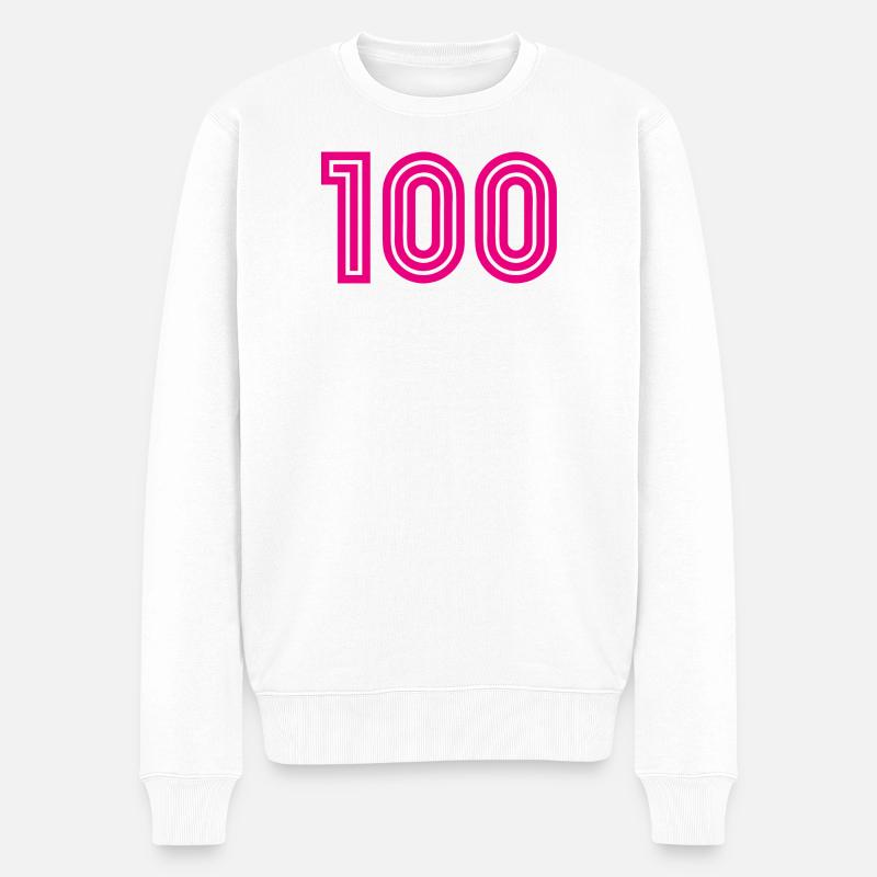 JOYEUX ANNIVERSAIRE. HAPPY BIRTHDAY. ANNIVERSAIRE. - Pull Premium bio Homme - blanc