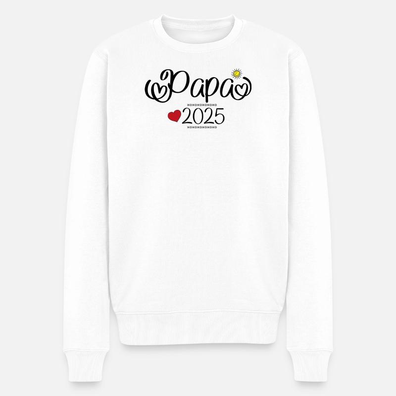 Papa 2025 - Pull Premium bio Homme - blanc