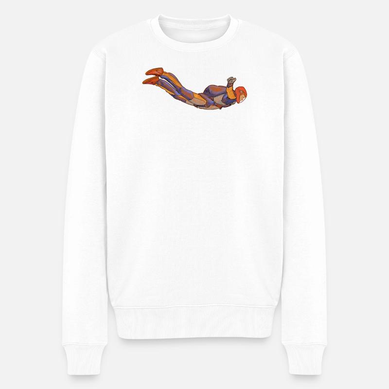 Parachutisme - Pull Premium bio Homme - blanc