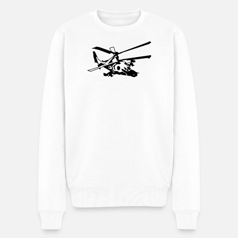 Ka-50 - Männer Premium Bio Pullover - Weiß