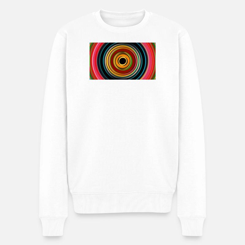 Hypno-Tunnel – Clubkleidung - Männer Premium Bio Pullover - Weiß