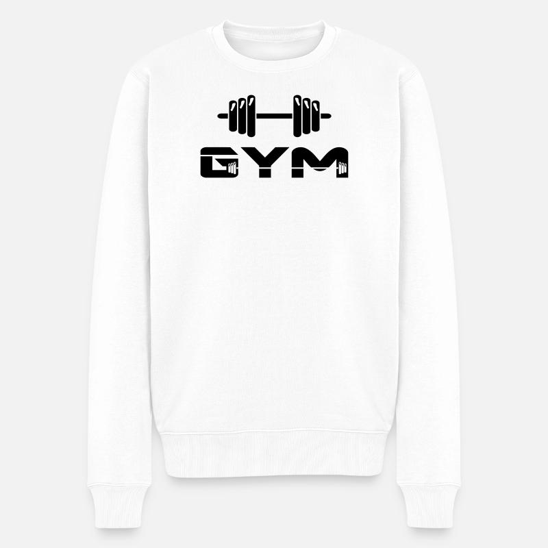 altère gym musculation - Pull Premium bio Homme - blanc