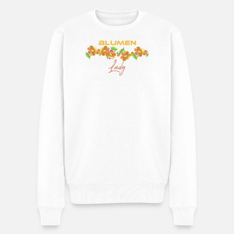 Dame des Fleurs - Pull Premium bio Homme - blanc