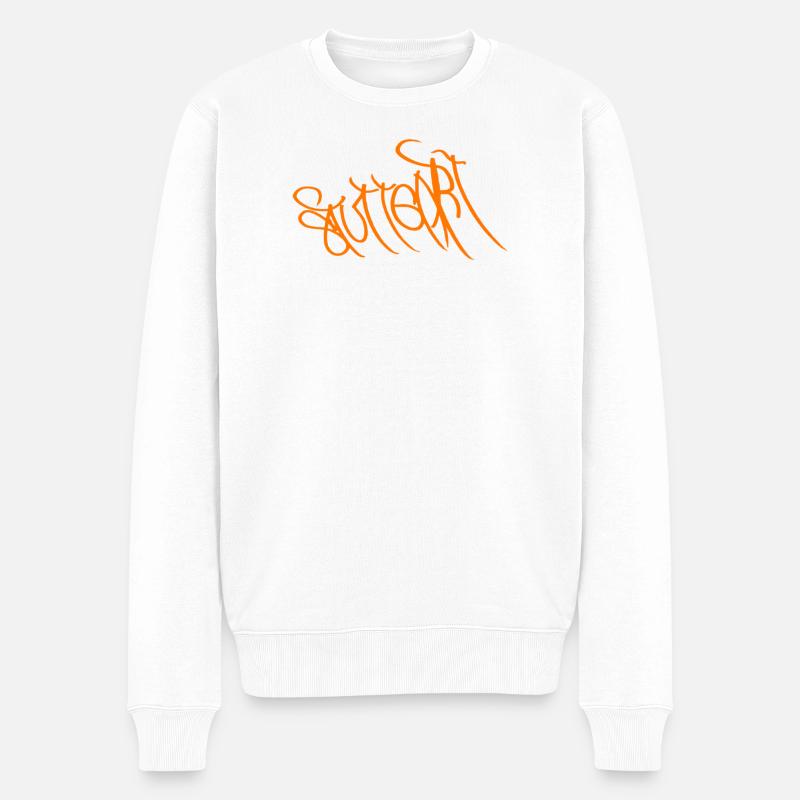 Stuttgart Streetart Souvenir - Männer Premium Bio Pullover - Weiß
