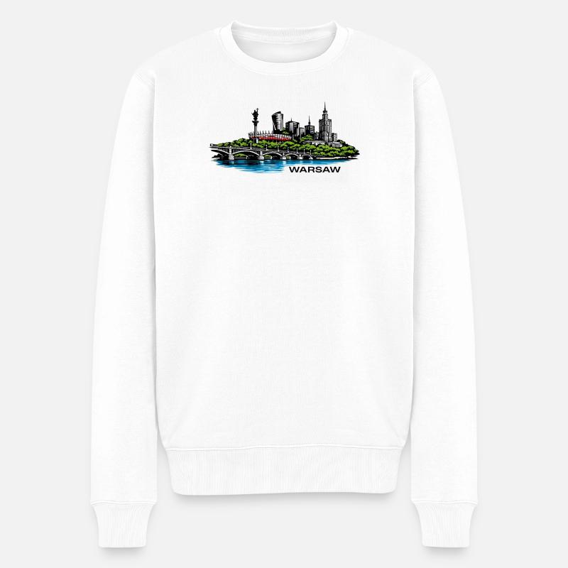 Varsovie - Pull Premium bio Homme - blanc