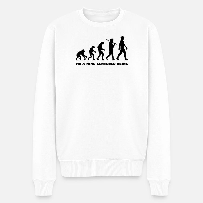Evolution - Men's Premium Organic Jumper - white