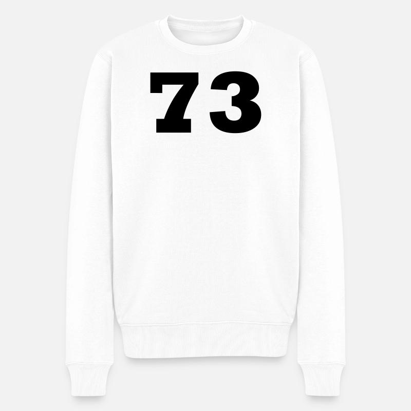 73 - Männer Premium Bio Pullover - Weiß