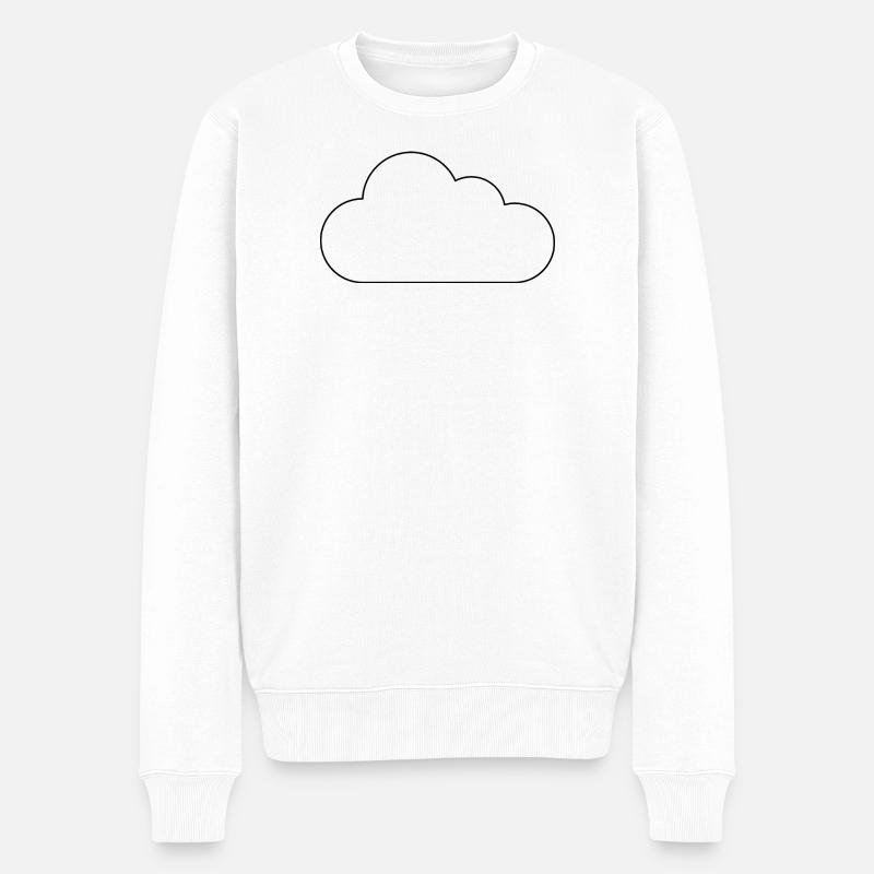 Résumé du nuage - Pull Premium bio Homme - blanc