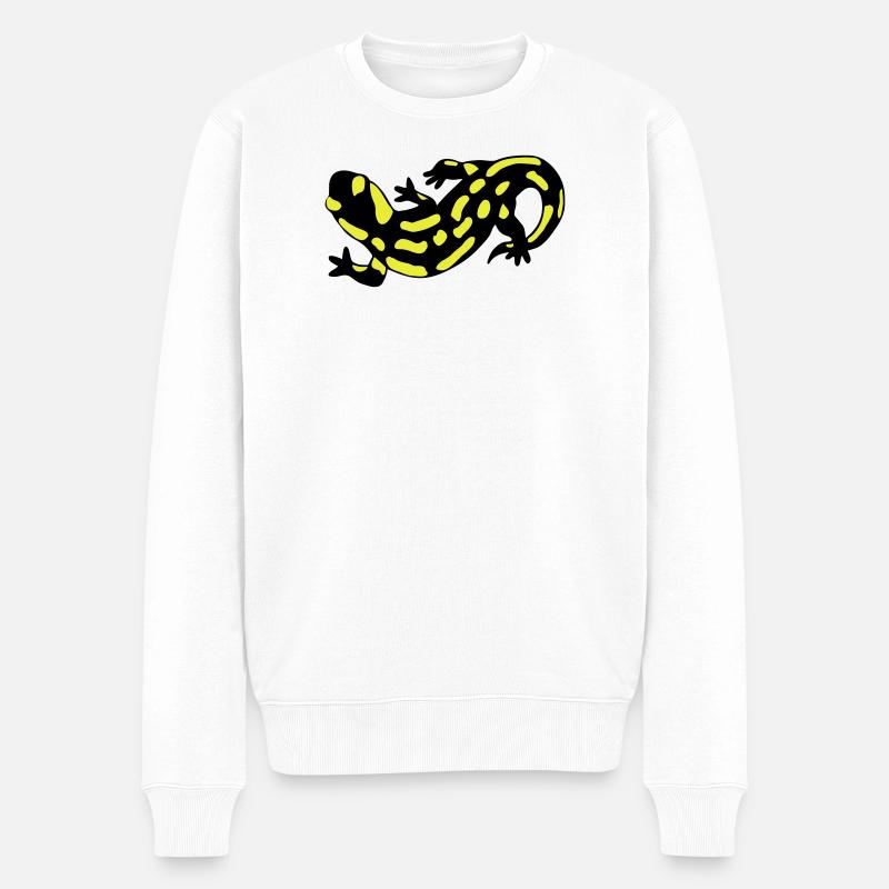 Salamander - Männer Premium Bio Pullover - Weiß