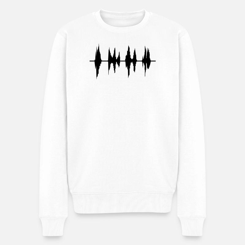 audio - Pull Premium bio Homme - blanc