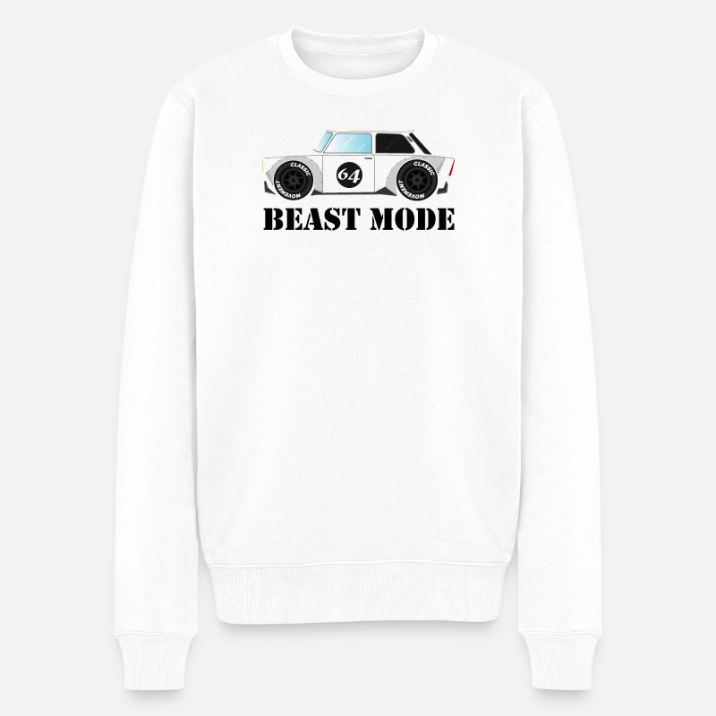 trabi Pappe Auto Klassiker Tuning - Männer Premium Bio Pullover - Weiß