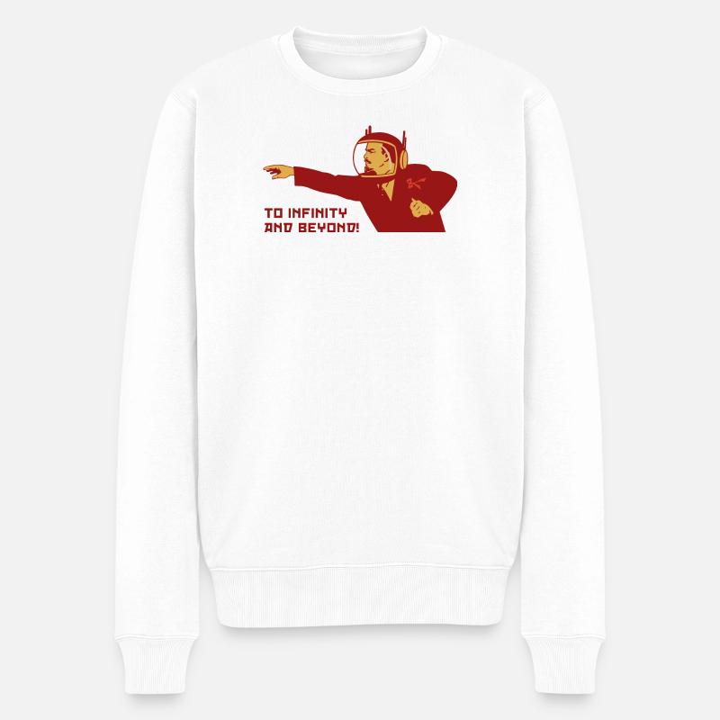 In die Unendlichkeit und darüber hinaus - Männer Premium Bio Pullover - Weiß