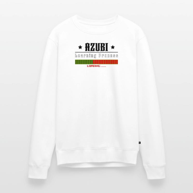 AZUBI learning process loading white tshirt Männer Premium Bio Pullover