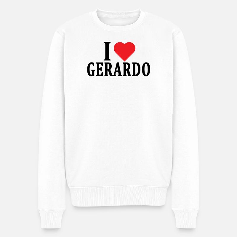 t-shirt J’aime Gerardo idée cadeau t-shirt - Pull Premium bio Homme - blanc