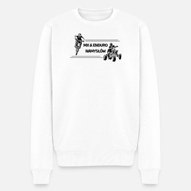 EnduroNamysłów MX&EnduroNamysłów Kollektion - Männer Premium Bio Pullover - Weiß
