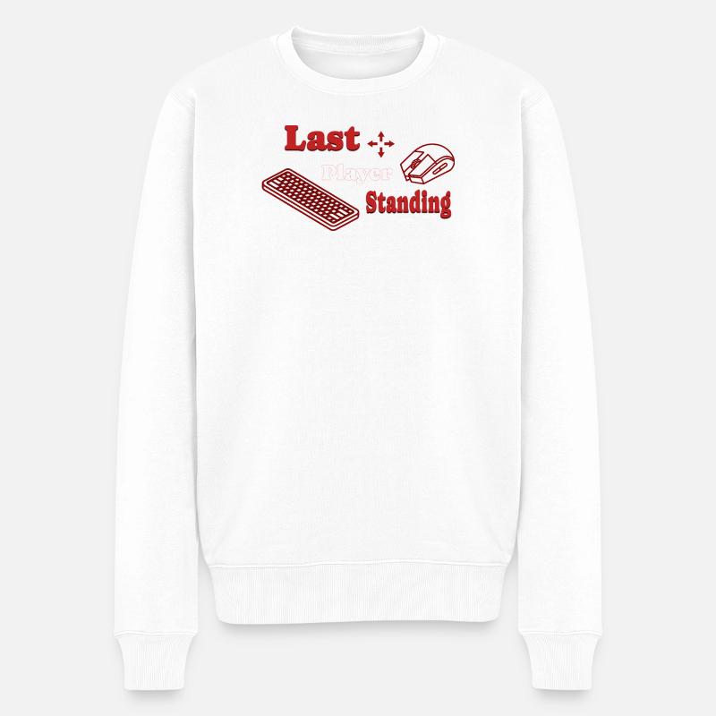 Last Player Standing - Männer Premium Bio Pullover - Weiß