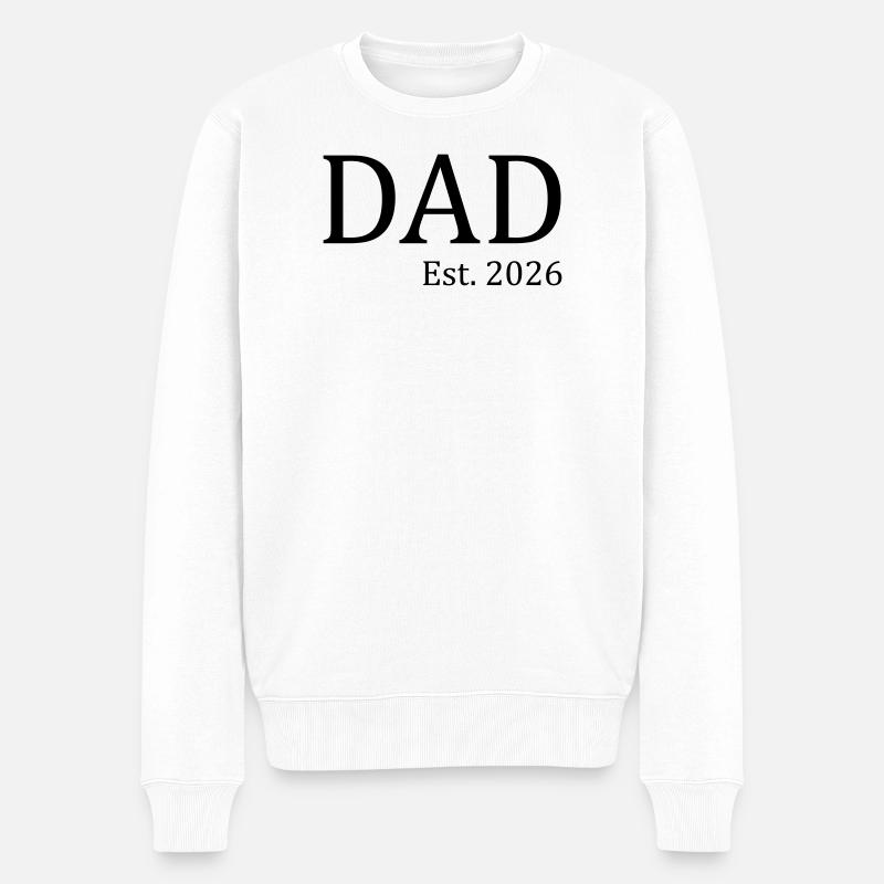 Fondation de papa en 2026 - Pull Premium bio Homme - blanc